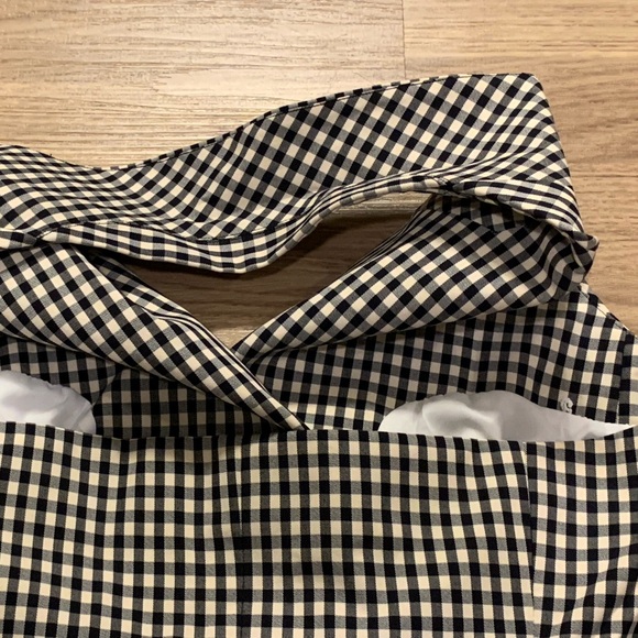 Veronica Beard Enfield Gingham Notched Lapel Double Breasted Vest Top Size 12 - Picture 13 of 16